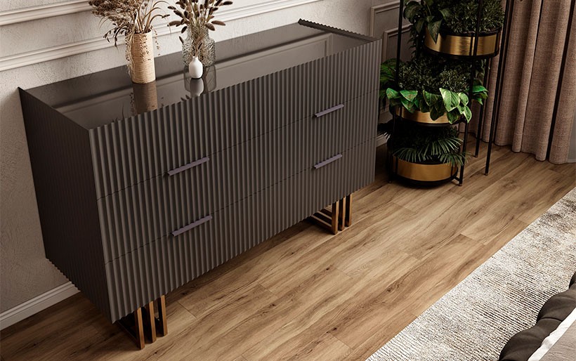 Комод «Наоми» Ножки Металл 